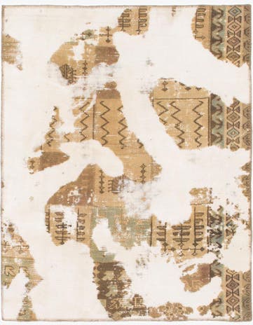 3' 8 x 4' 7 Hand Knotted Ultra Vintage Persian Wool Rug