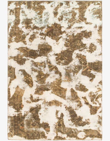 5' 8 x 8' 6 Hand Knotted Ultra Vintage Persian Wool Rug