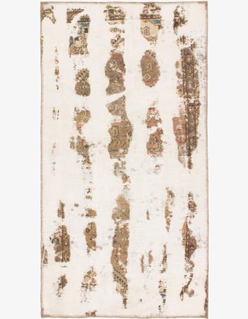 3' 6 x 6' 9 Hand Knotted Ultra Vintage Persian Wool Rug