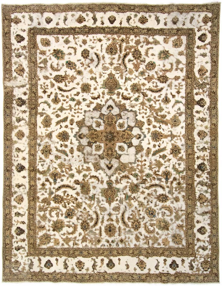 Detail image of 9' 9 x 12' 8 Hand Knotted Vintage Royal Persian Wool Rug