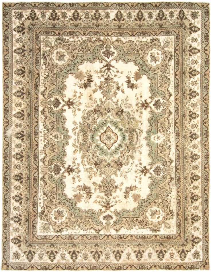 Detail image of 9' 9 x 12' 9 Hand Knotted Vintage Royal Persian Wool Rug