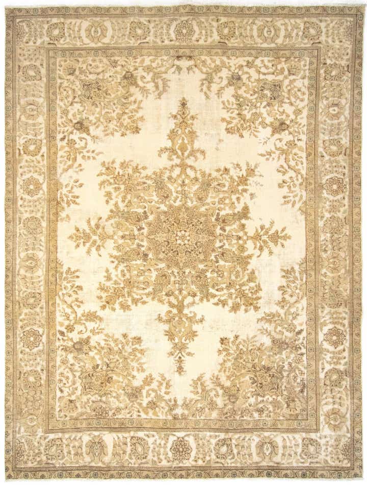 9' 6 x 12' 7 Hand Knotted Vintage Royal Persian Wool Rug