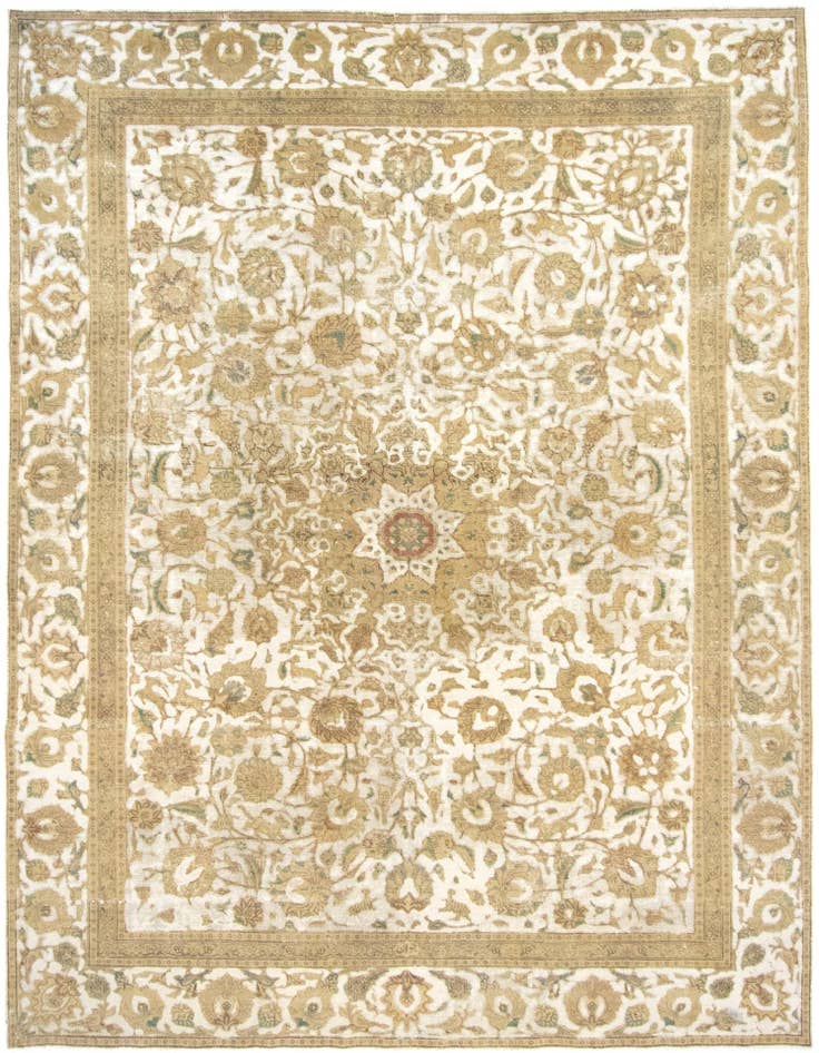 Detail image of 8' 10 x 11' 8 Hand Knotted Vintage Royal Persian Wool Rug