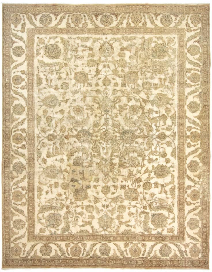 Detail image of 9' 9 x 12' 8 Hand Knotted Vintage Royal Persian Wool Rug