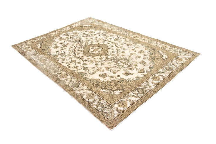 Detail image of 7' 10 x 11' 2 Hand Knotted Vintage Royal Persian Wool Rug