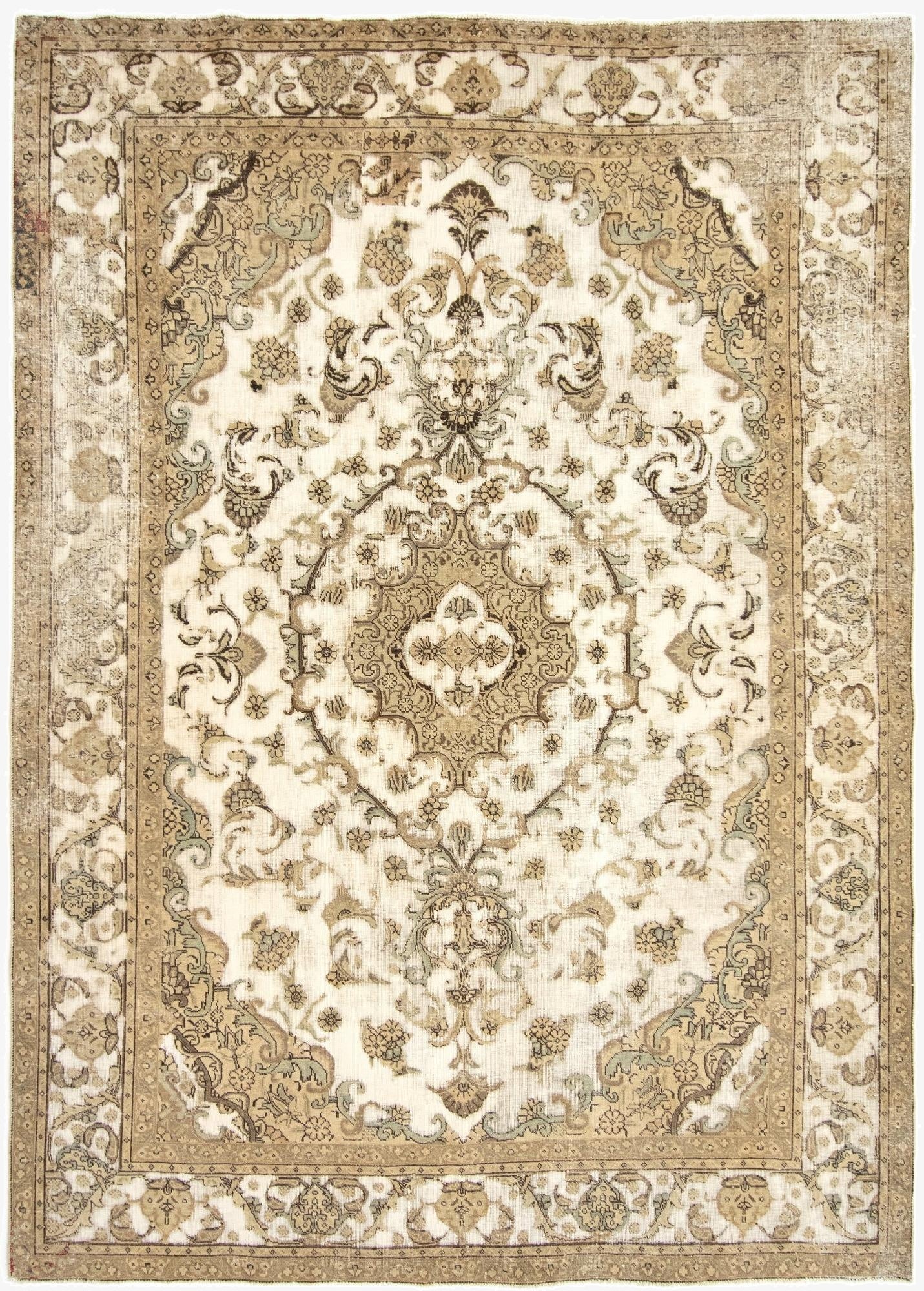 7' 10 x 11' 2  Hand Knotted Vintage Royal Persian Wool Rug