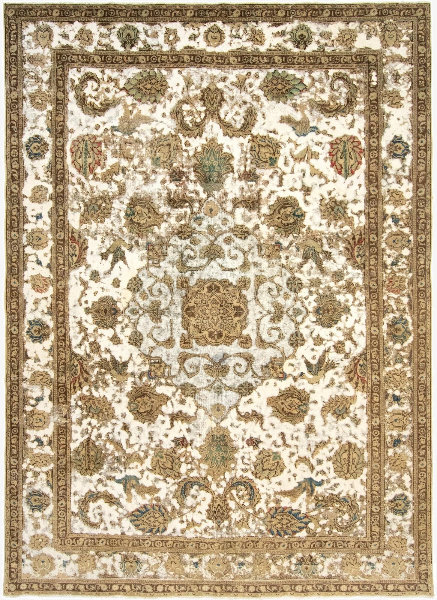 9' 4 x 12' 7  Hand Knotted Vintage Royal Persian Wool Rug