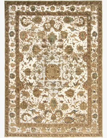 9' 4 x 12' 7 Hand Knotted Vintage Royal Persian Wool Rug