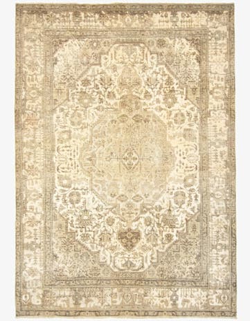 6' 8 x 9' 5 Hand Knotted Vintage Royal Persian Wool Rug
