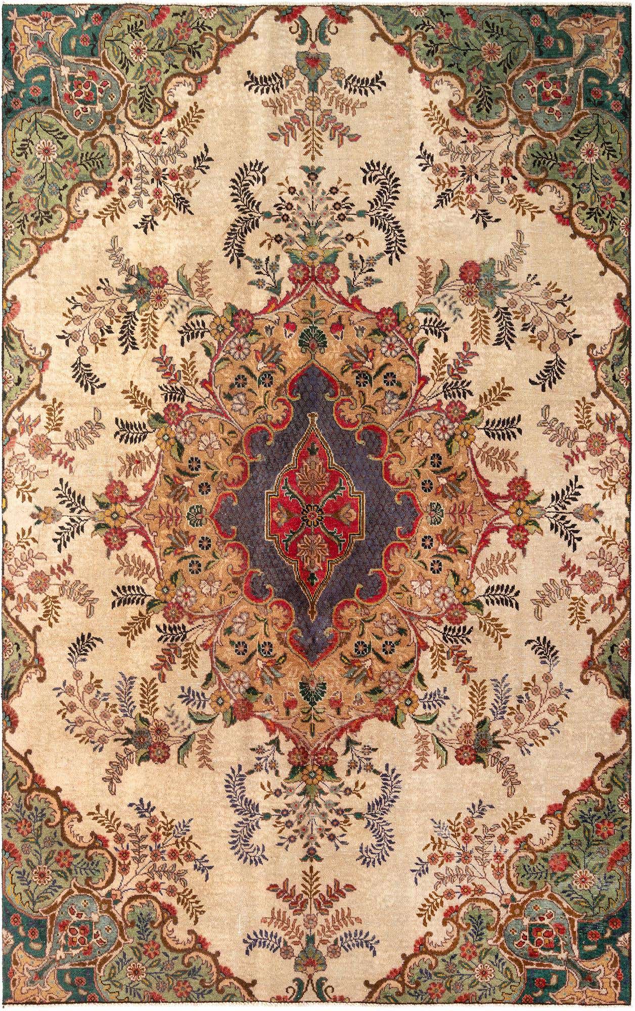 6' 10 x 10' 7 Vintage Wool Rug