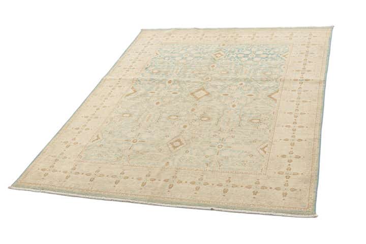 4' 10 x 6' 7 Hand Knotted Ziegler Rug