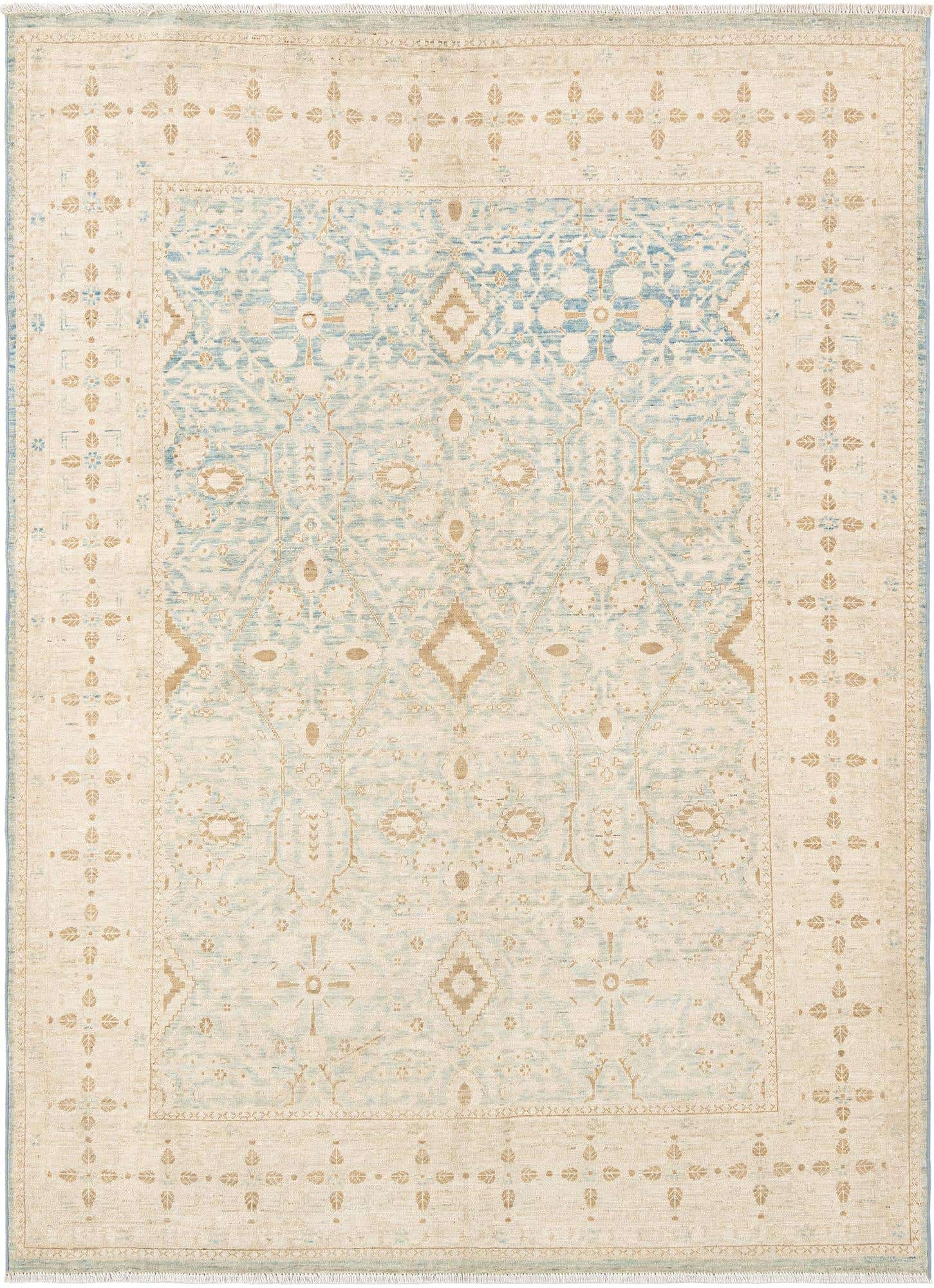 4' 10 x 6' 7 Hand Knotted Ziegler Rug
