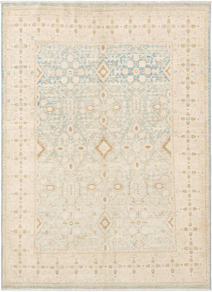 4' 10 x 6' 7 Hand Knotted Ziegler Rug