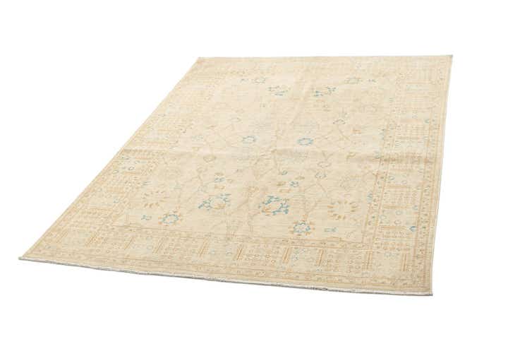 5' x 6' 7 Hand Knotted Ziegler Rug