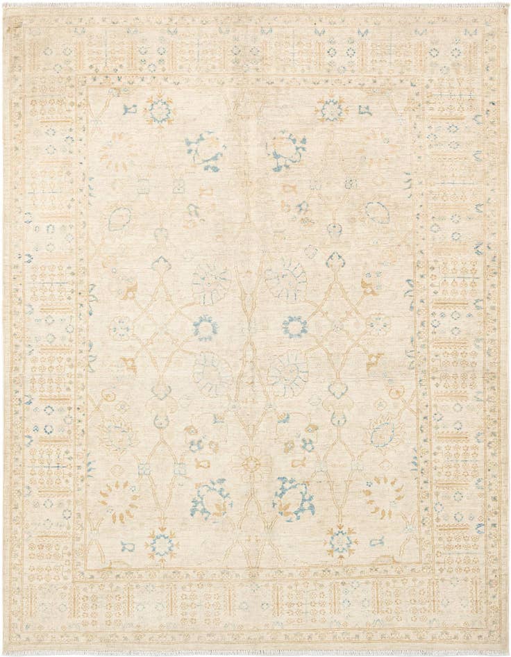 Detail image of 5' x 6' 7 Hand Knotted Ziegler Rug