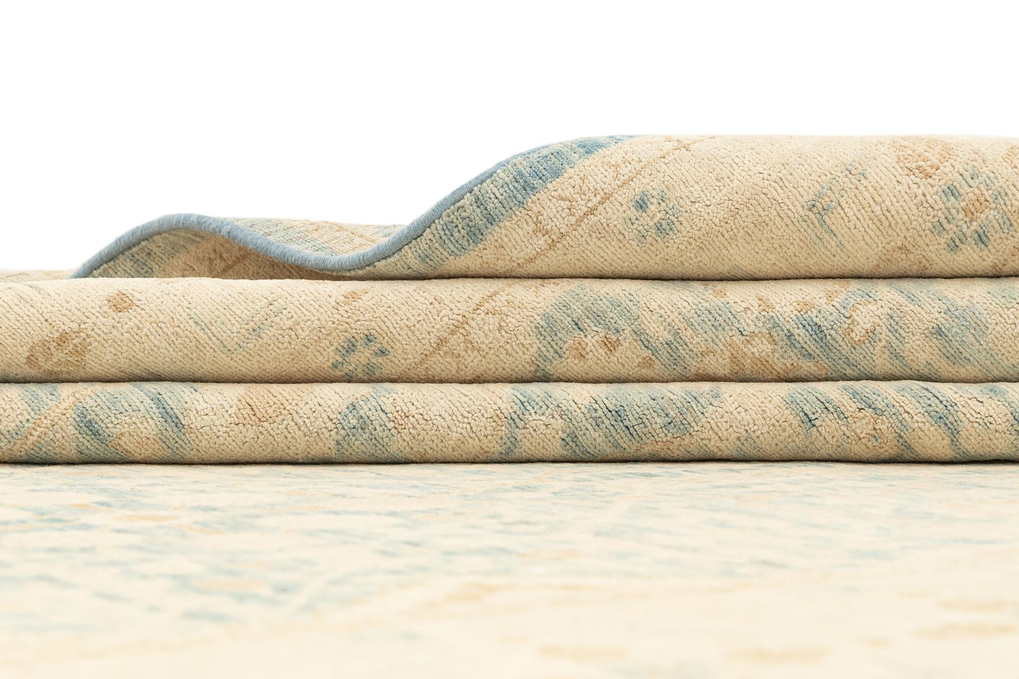 5' 1 x 6' 9 Hand Knotted Ziegler Rug