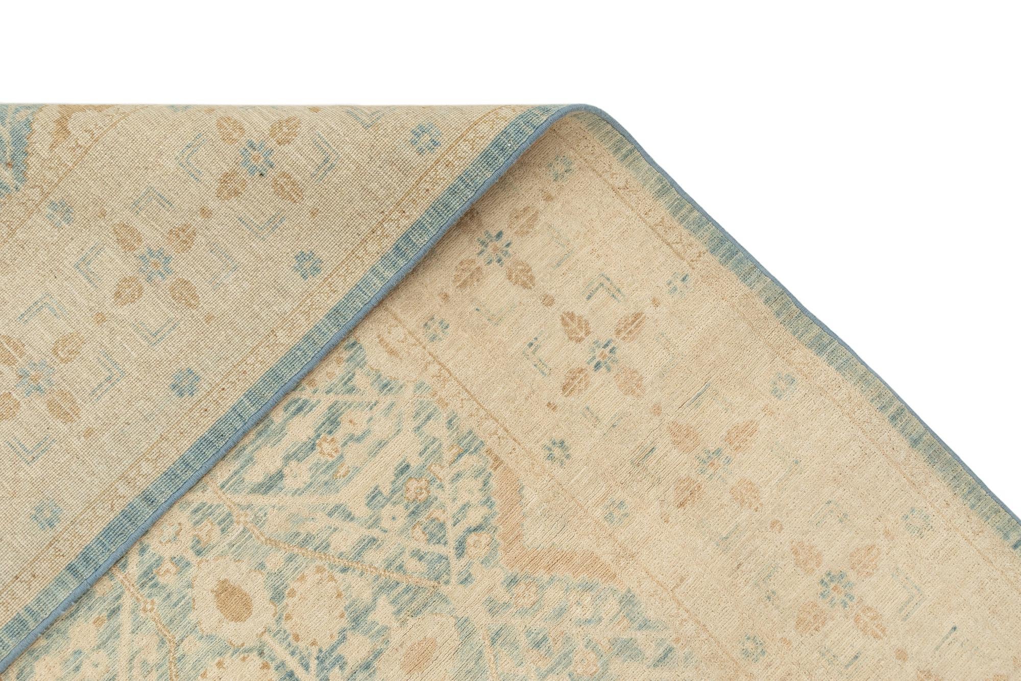 5' 1 x 6' 9 Hand Knotted Ziegler Rug