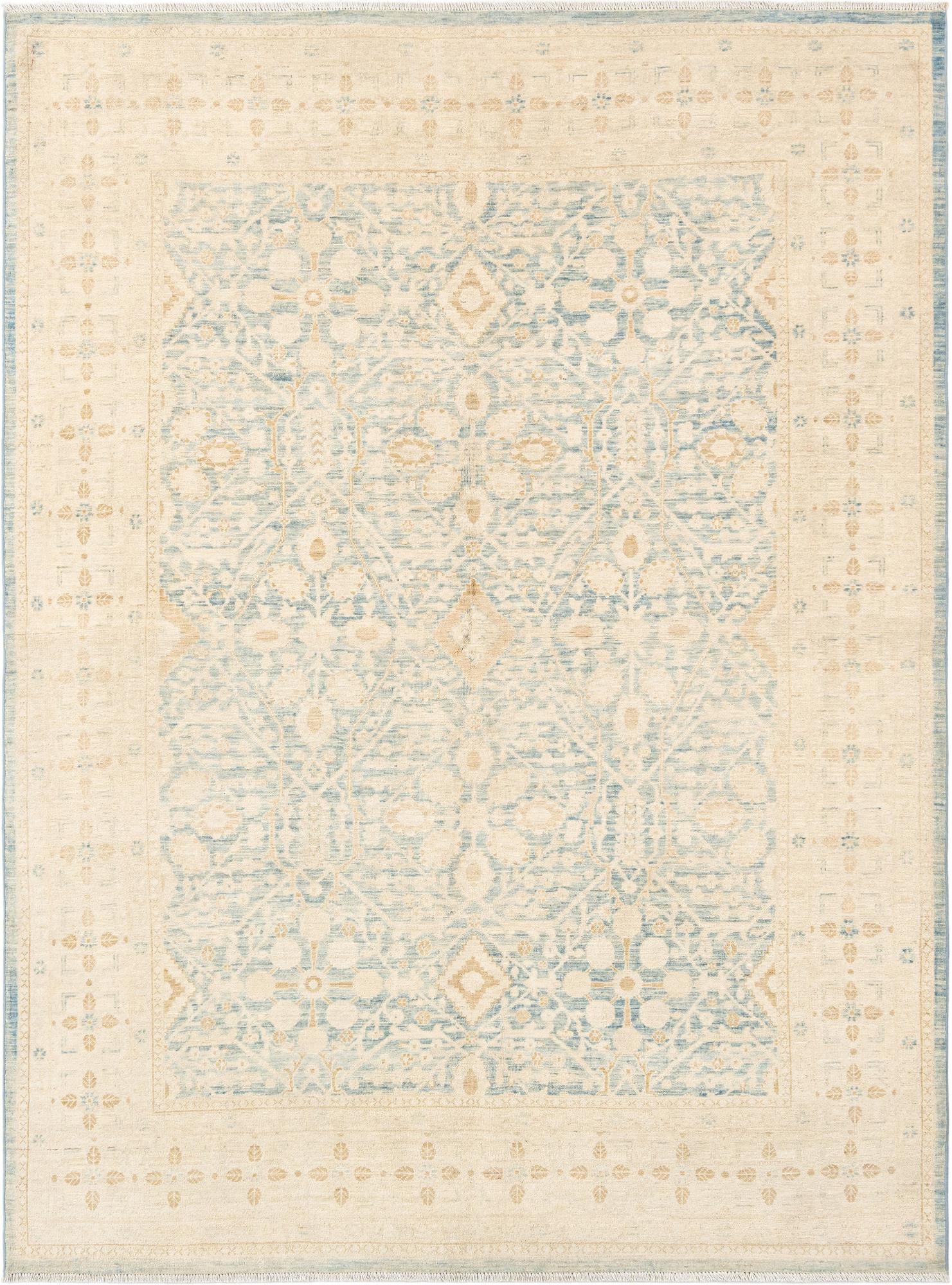 5' 1 x 6' 9 Hand Knotted Ziegler Rug