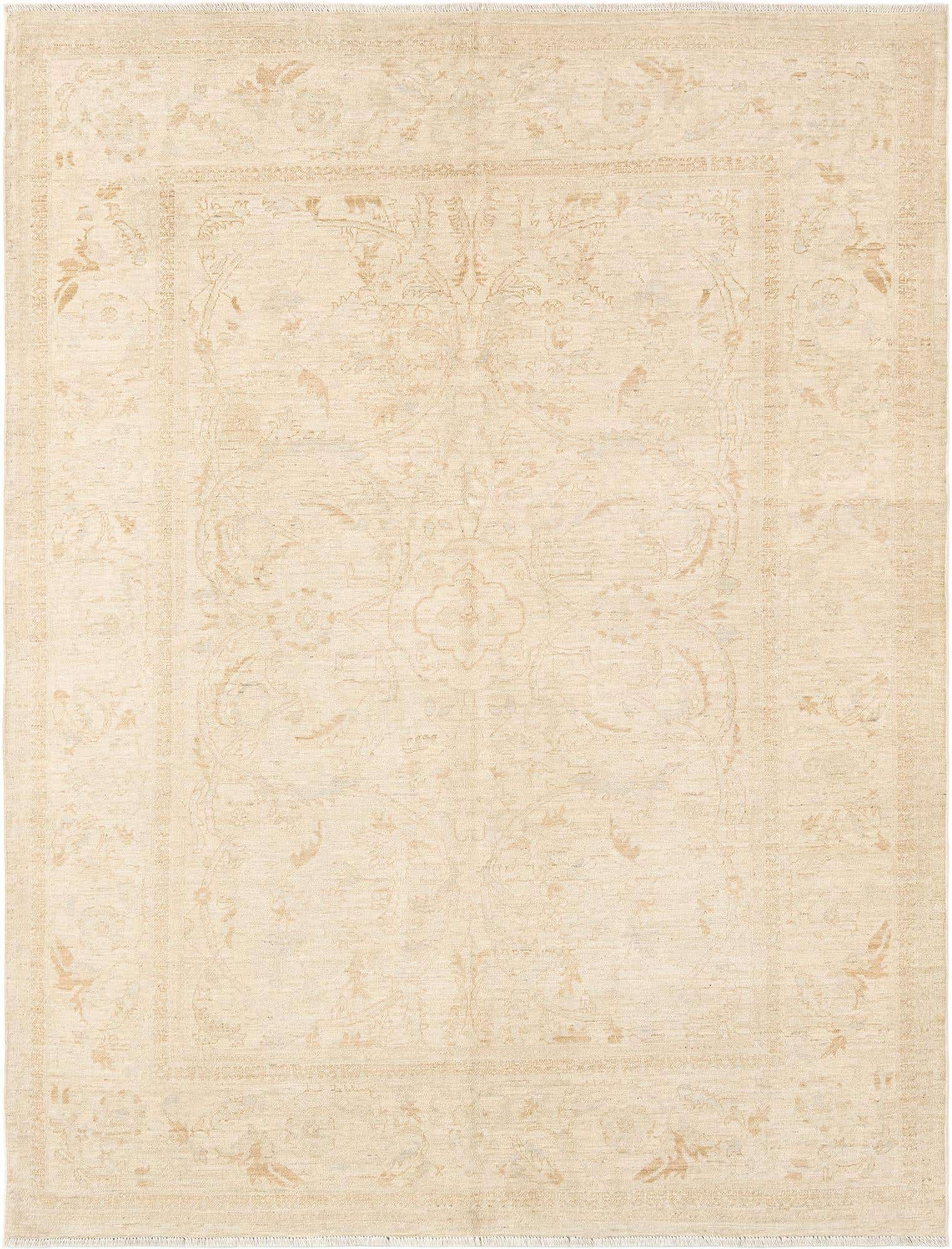 5' 1 x 6' 7 Hand Knotted Ziegler Rug