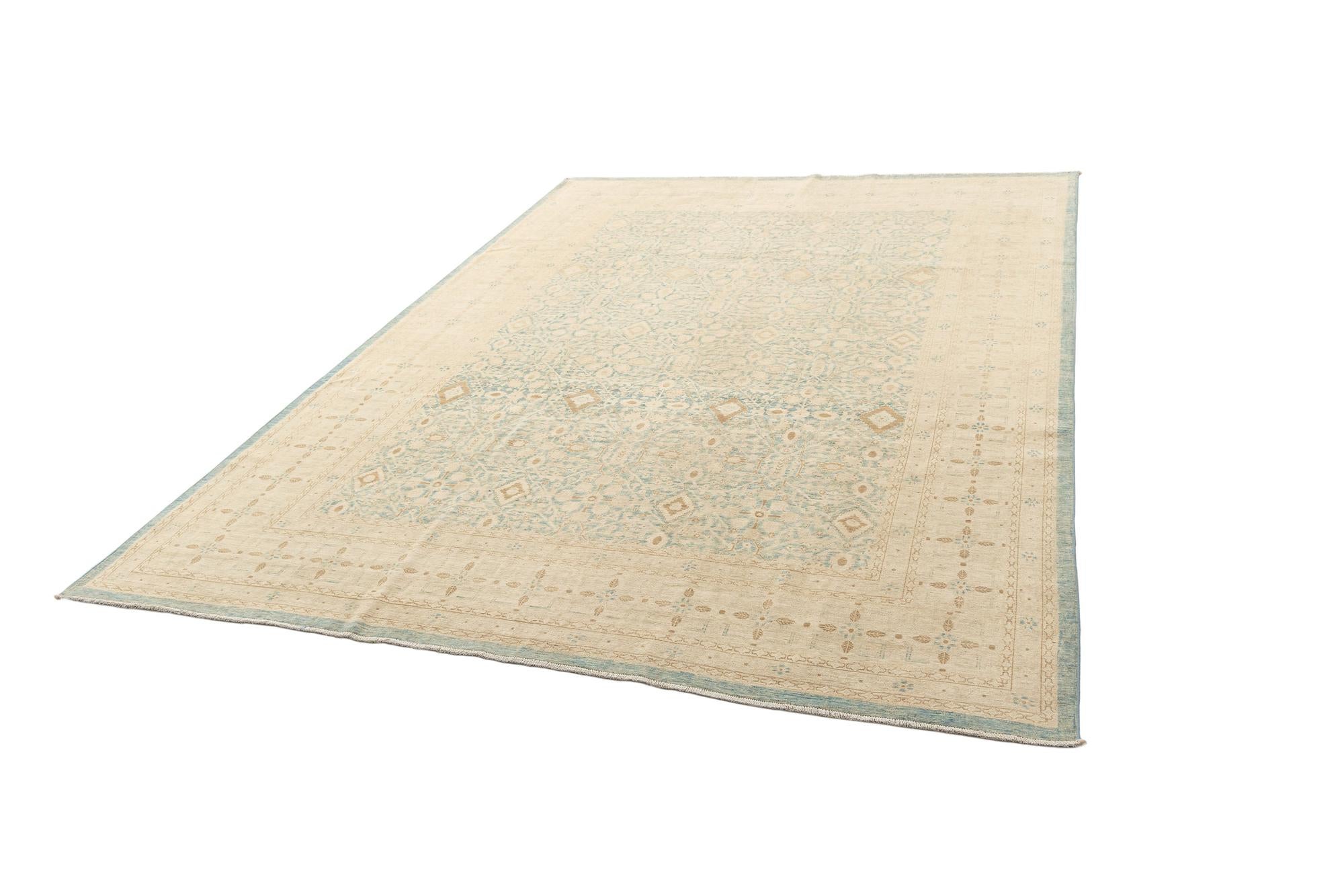8' 4 x 11' 5 Hand Knotted Ziegler Rug