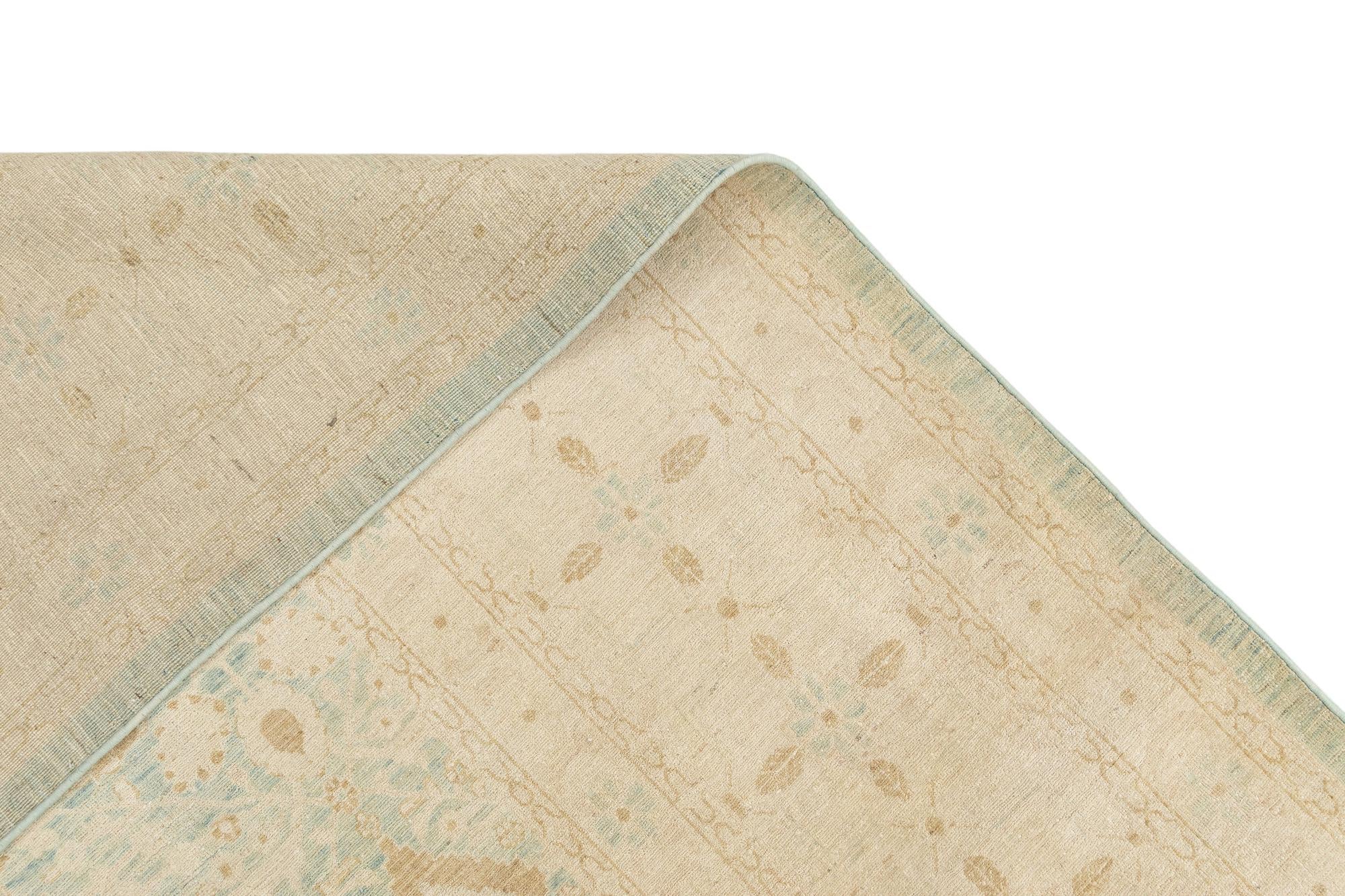 9' 9 x 13' 2 Hand Knotted Ziegler Rug