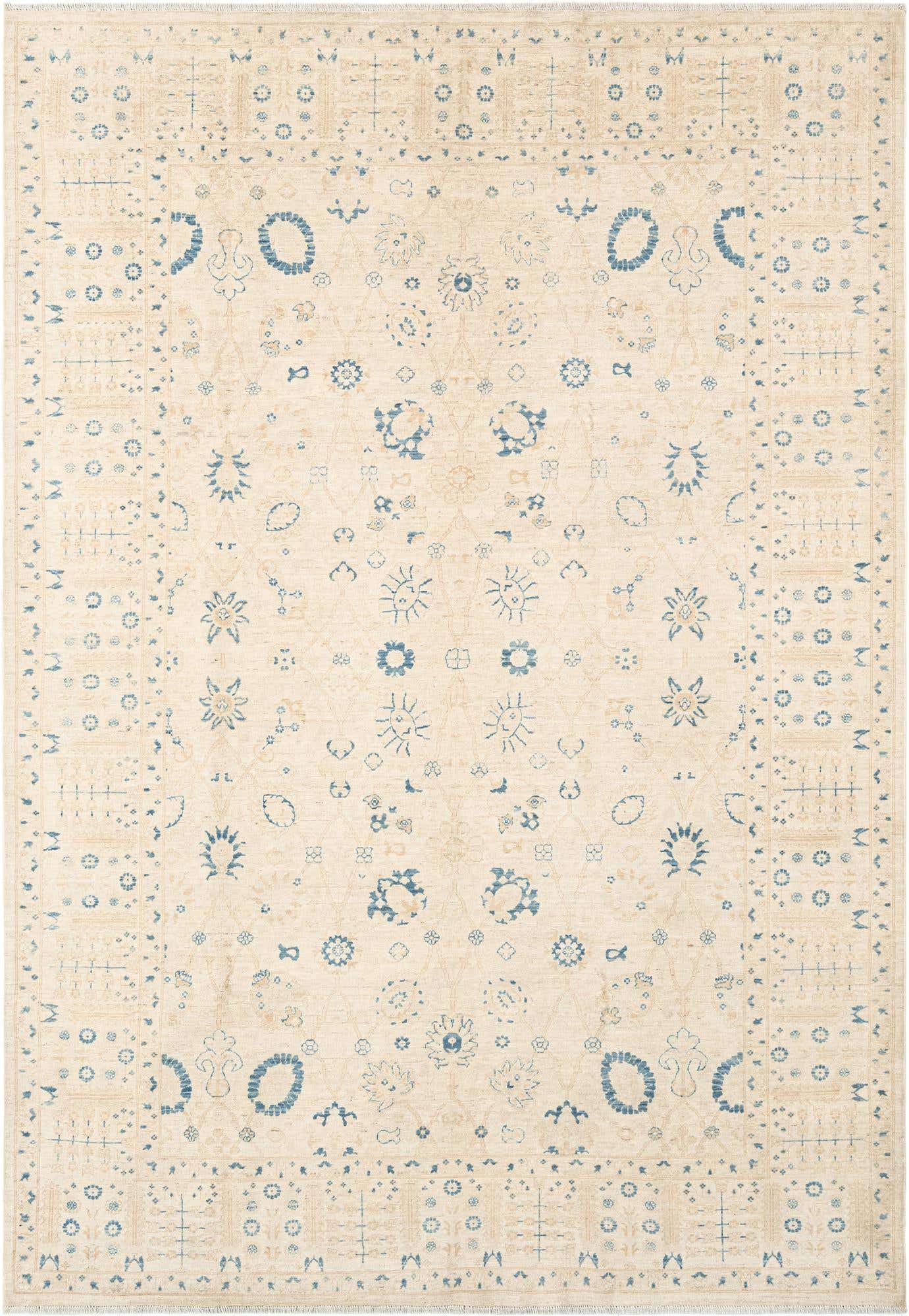 6' 8 x 9' 8 Hand Knotted Ziegler Rug