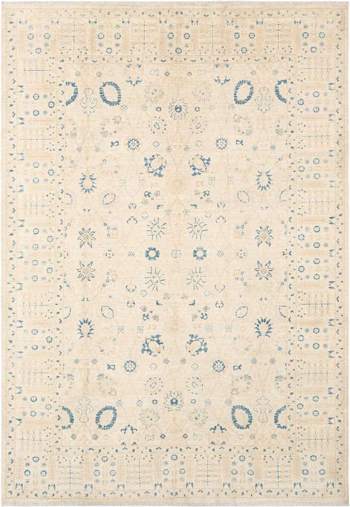 6' 8 x 9' 8 Hand Knotted Ziegler Rug