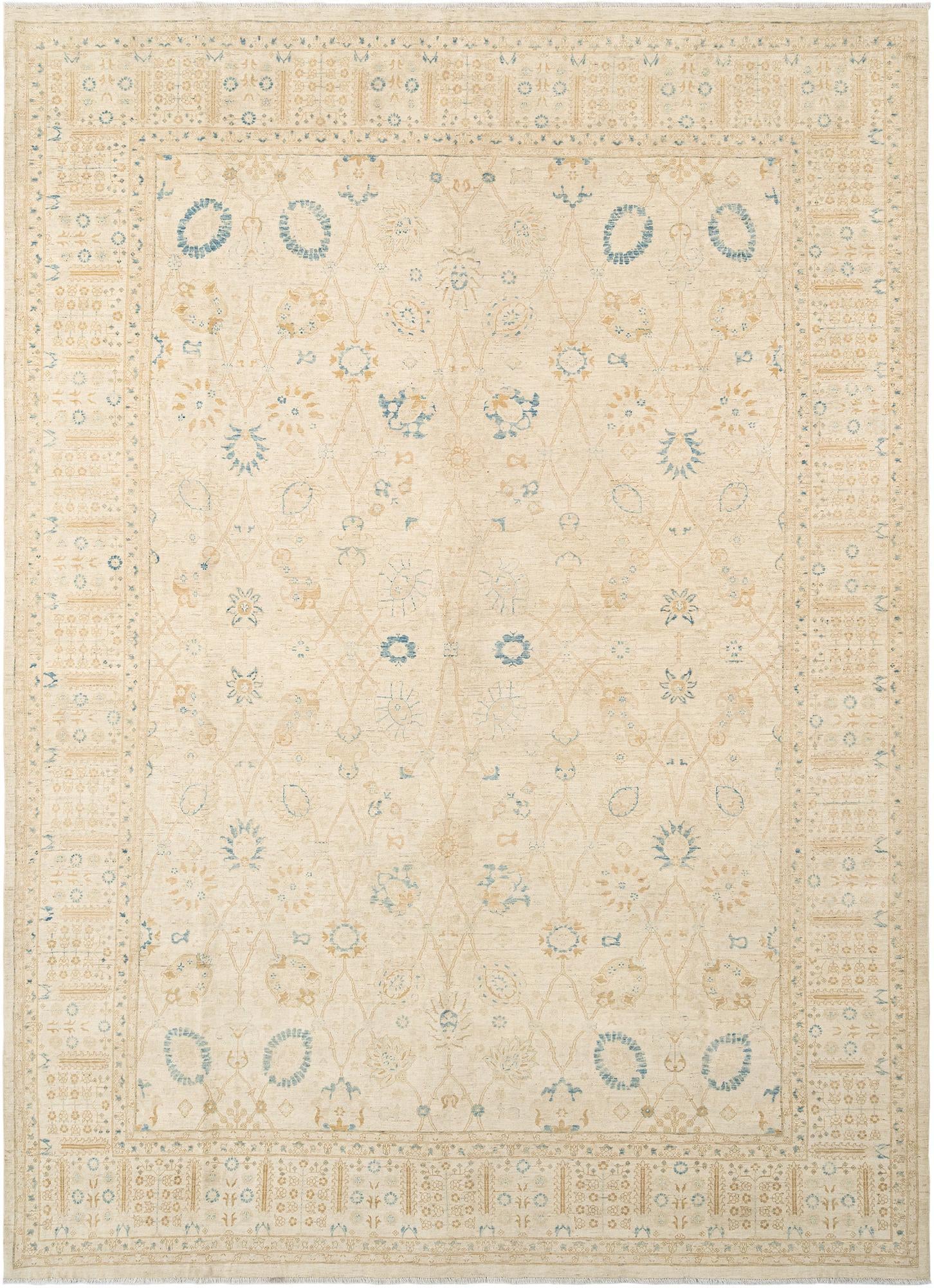 9' 11 x 13' 4 Hand Knotted Ziegler Rug