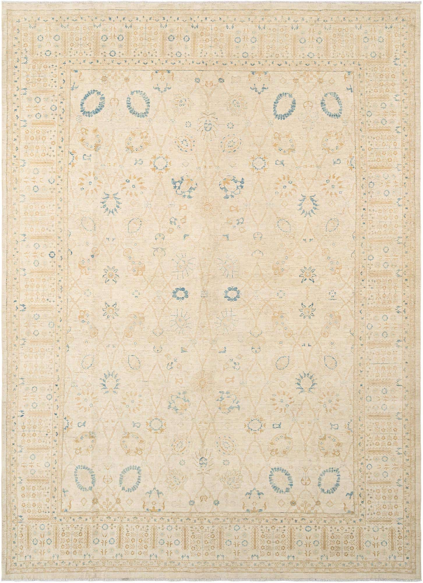9' 11 x 13' 4 Hand Knotted Ziegler Rug
