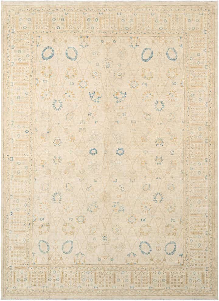9' 11 x 13' 4 Hand Knotted Ziegler Rug