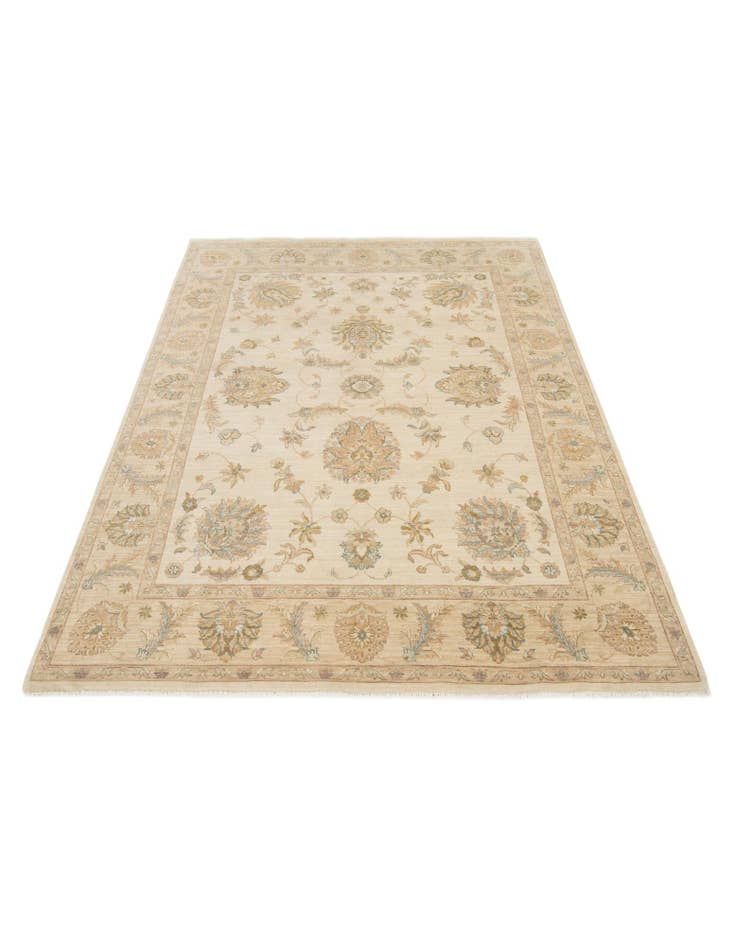 Detail image of 6' 4 x 8'  Hand Knotted Ziegler Wool Rug