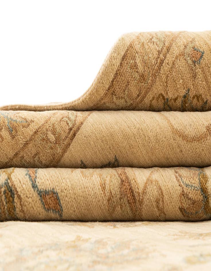 Detail image of 6' 4 x 8'  Hand Knotted Ziegler Wool Rug