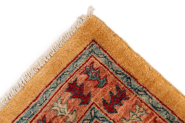 3' 5 x 5' 1 Hand Knotted Ziegler Wool Rug