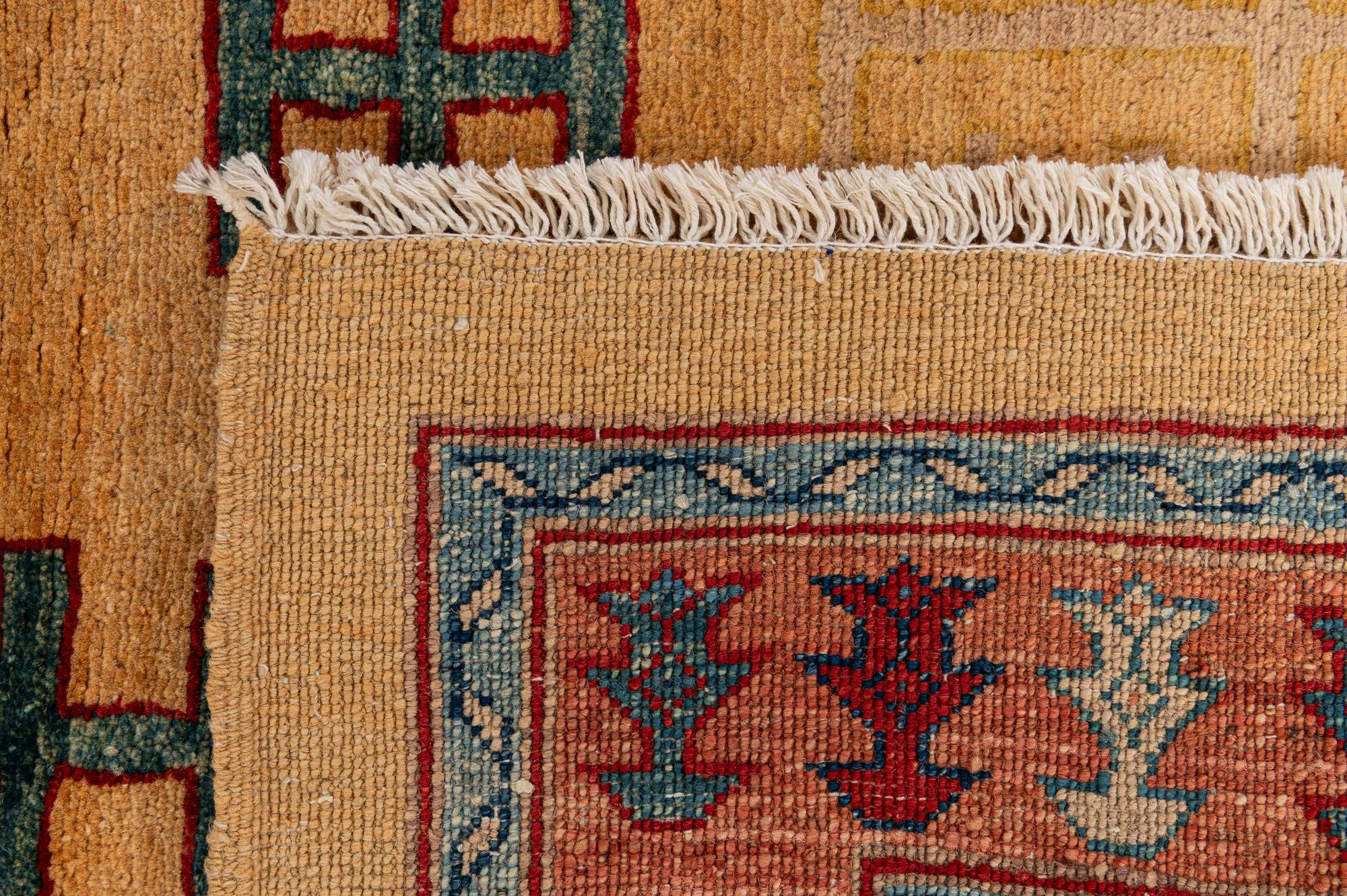 3' 5 x 5' 1 Hand Knotted Ziegler Wool Rug