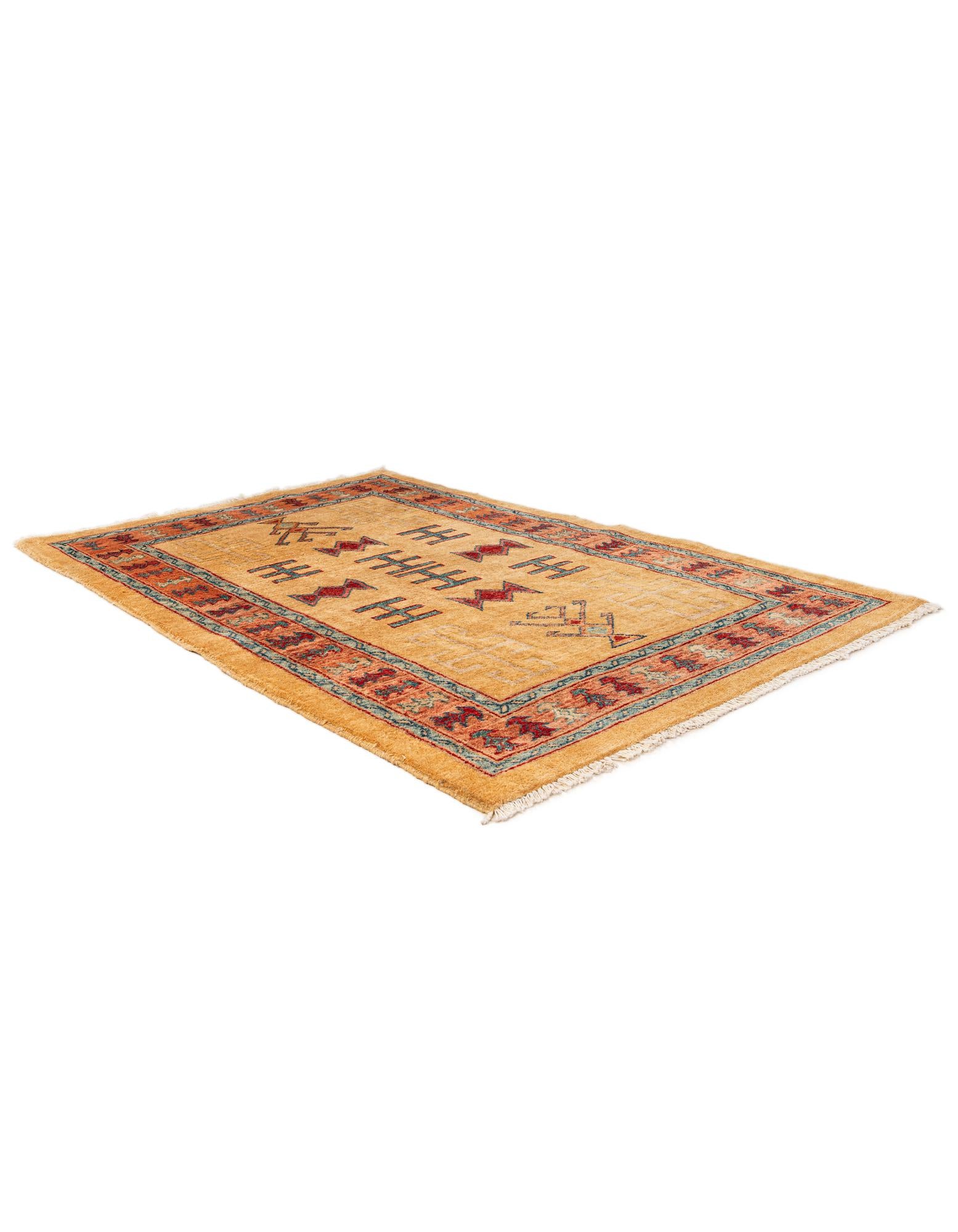 3' 5 x 5' 1 Hand Knotted Ziegler Wool Rug