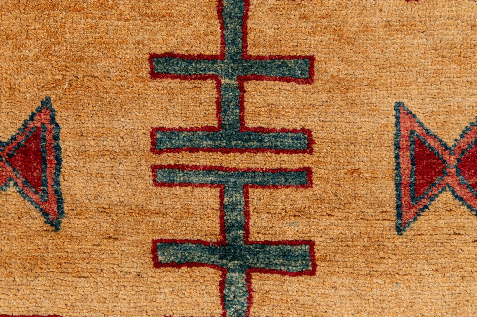 3' 5 x 5' 1 Hand Knotted Ziegler Wool Rug