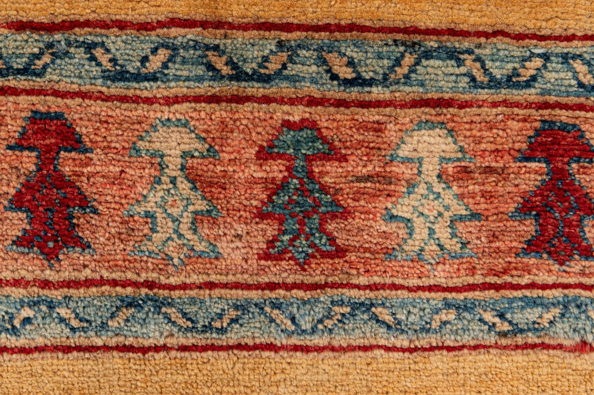 3' 5 x 5' 1 Hand Knotted Ziegler Wool Rug