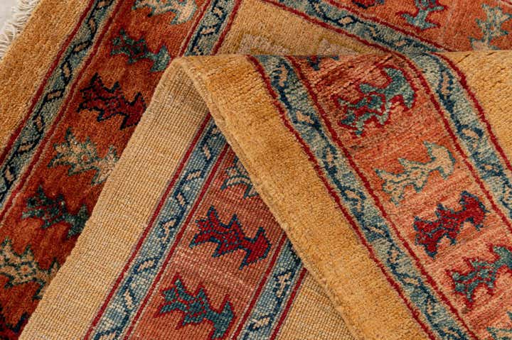 3' 5 x 5' 1 Hand Knotted Ziegler Wool Rug
