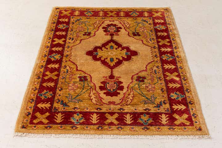 3' 6 x 4' 9 Hand Knotted Ziegler Wool Rug