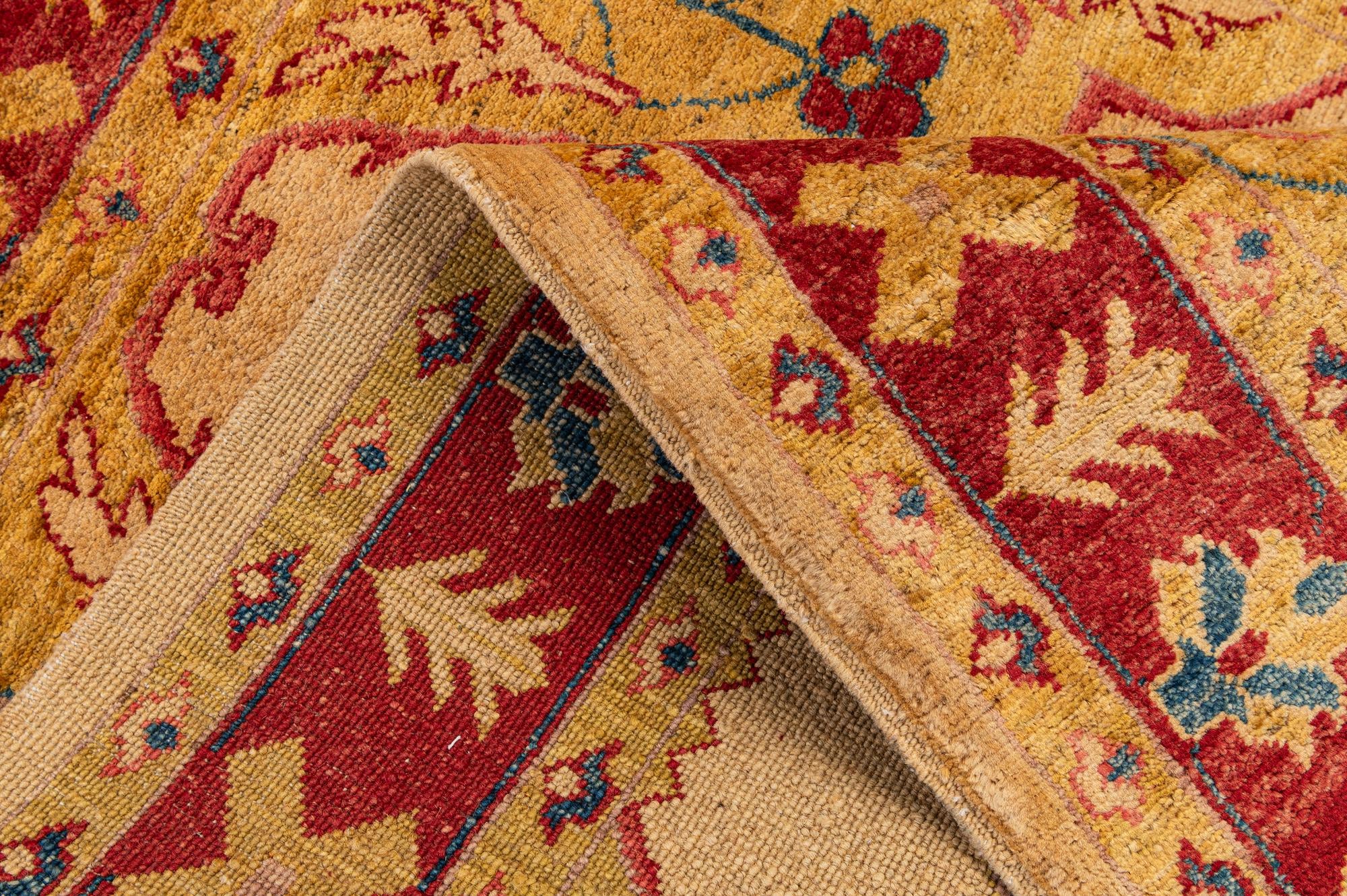 3' 5 x 4' 10 Hand Knotted Ziegler Wool Rug