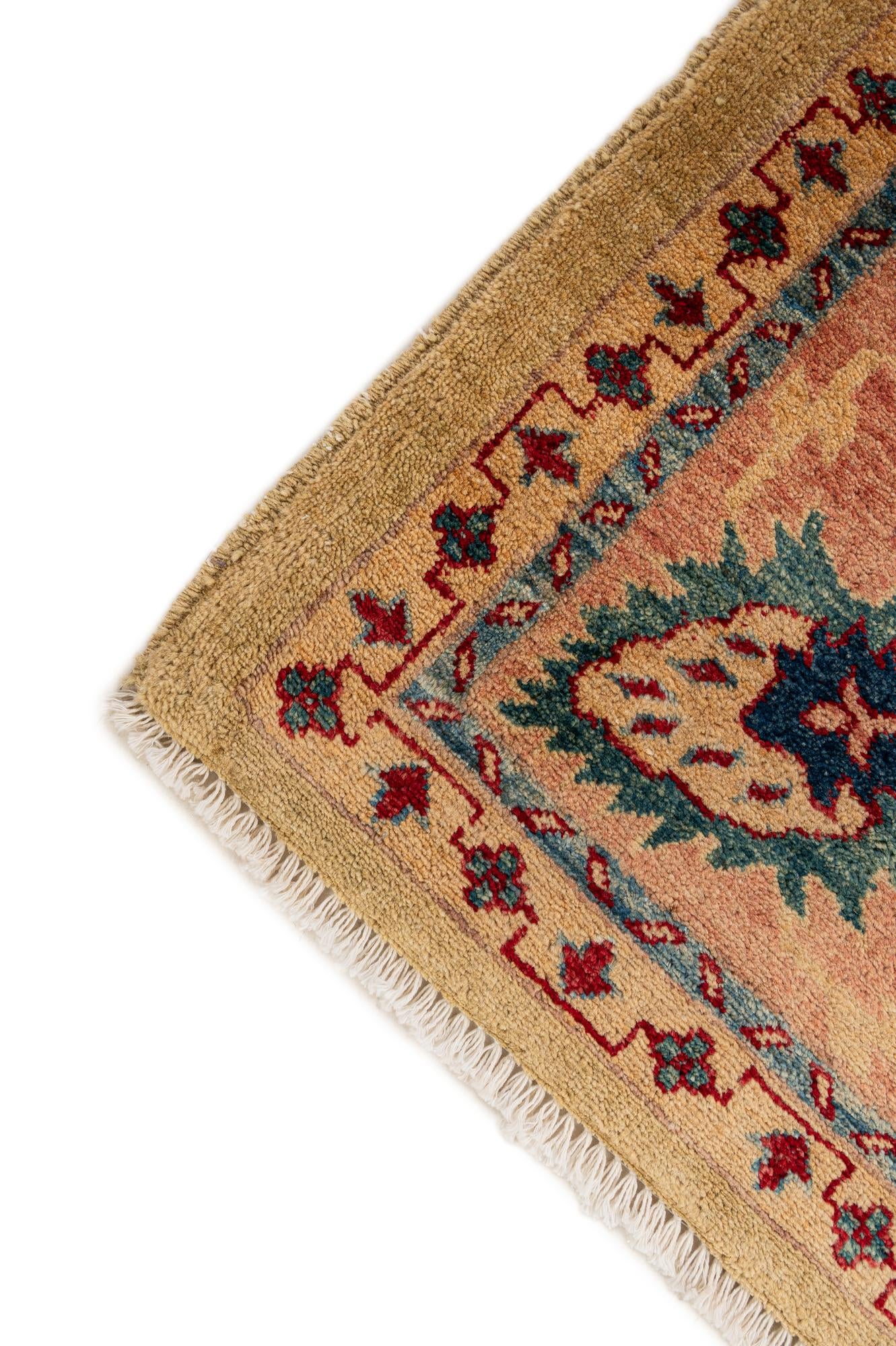 5' 2 x 7' 1 Hand Knotted Ziegler Wool Rug