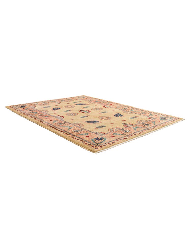 Detail image of 5' 2 x 7' 1 Hand Knotted Ziegler Wool Rug