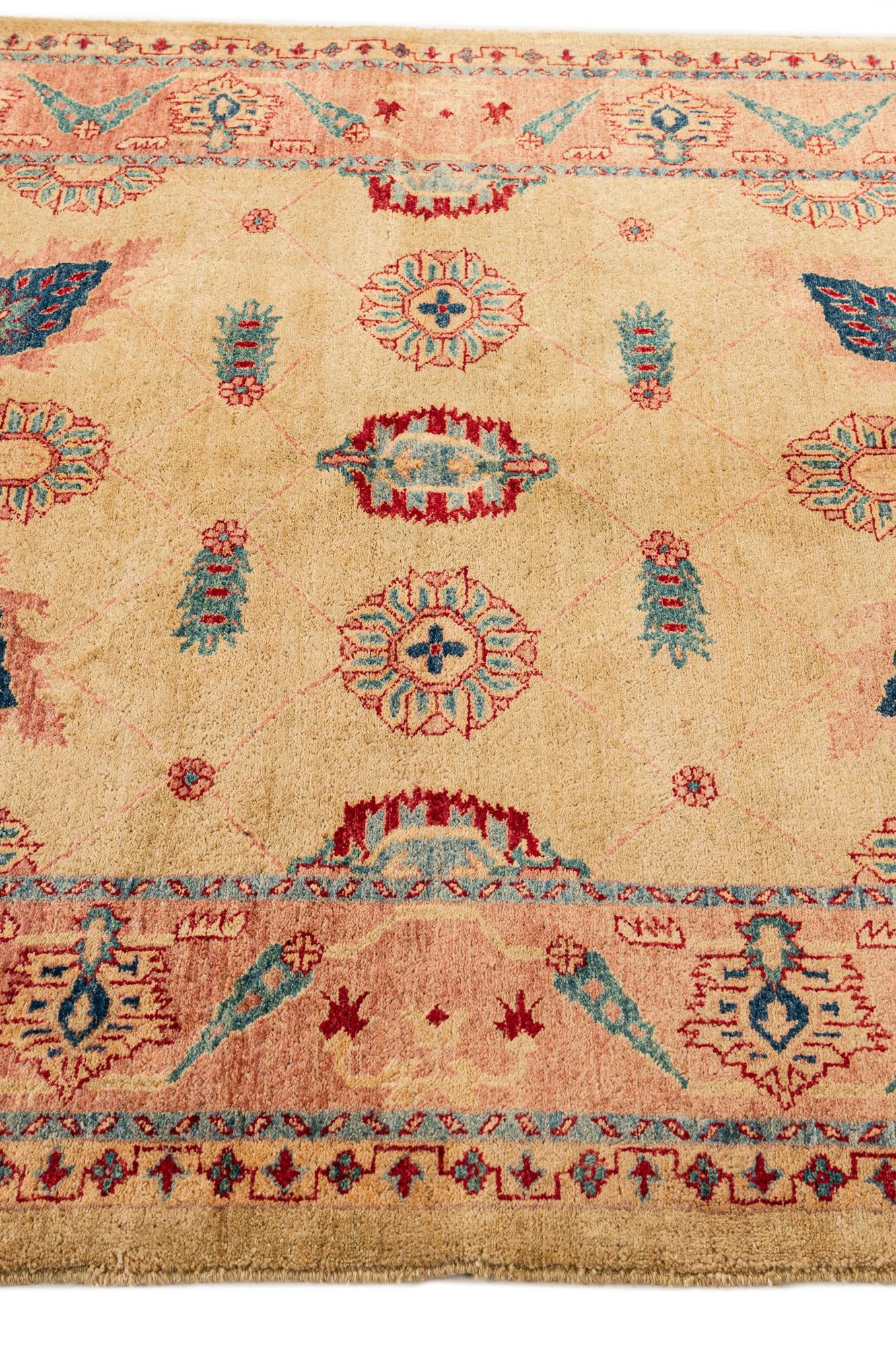5' 2 x 7' 1 Hand Knotted Ziegler Wool Rug