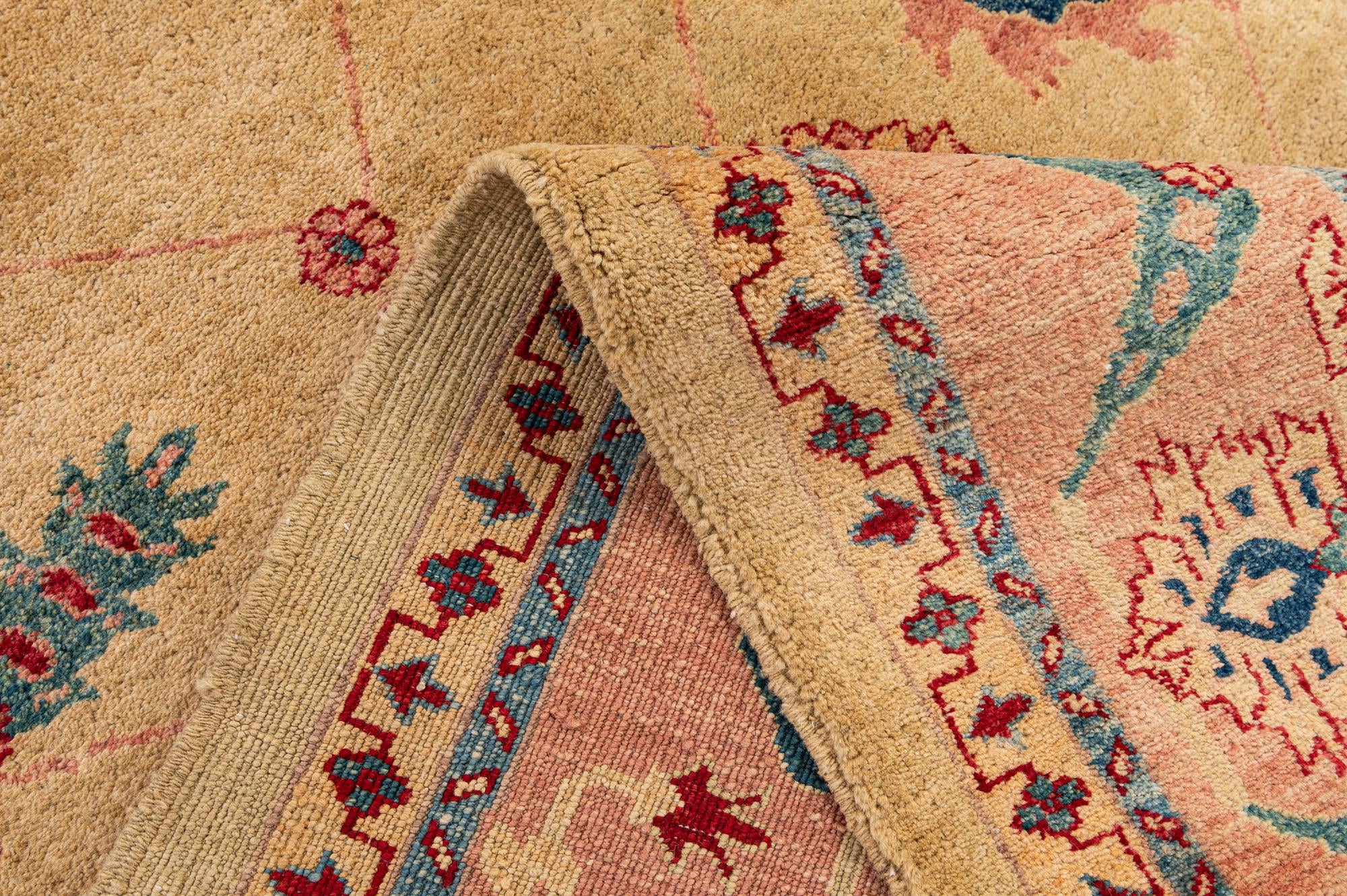 5' 2 x 7' 1 Hand Knotted Ziegler Wool Rug