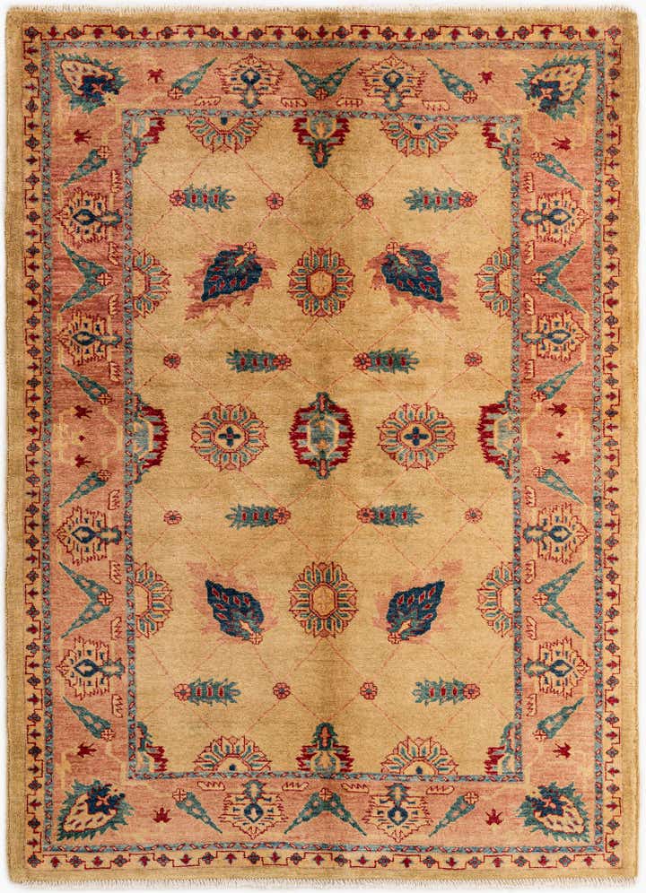 5' 2 x 7' 1 Hand Knotted Ziegler Wool Rug