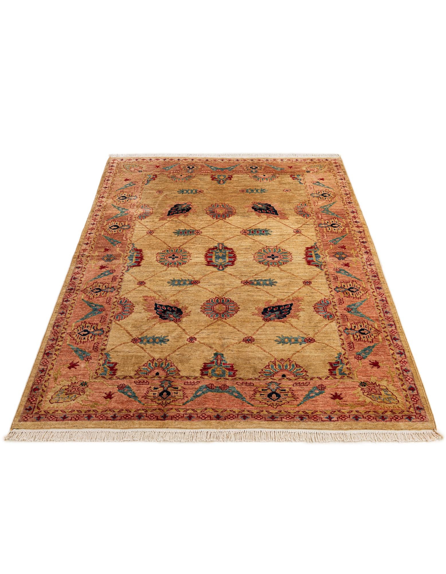 5' 2 x 7' 4 Hand Knotted Ziegler Wool Rug