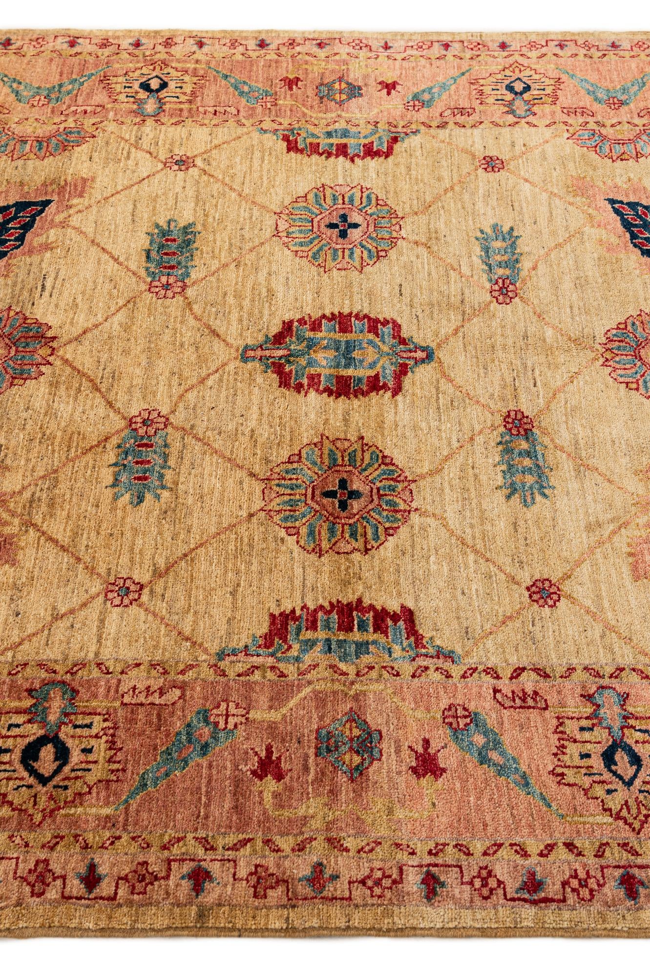 5' 2 x 7' 4 Hand Knotted Ziegler Wool Rug