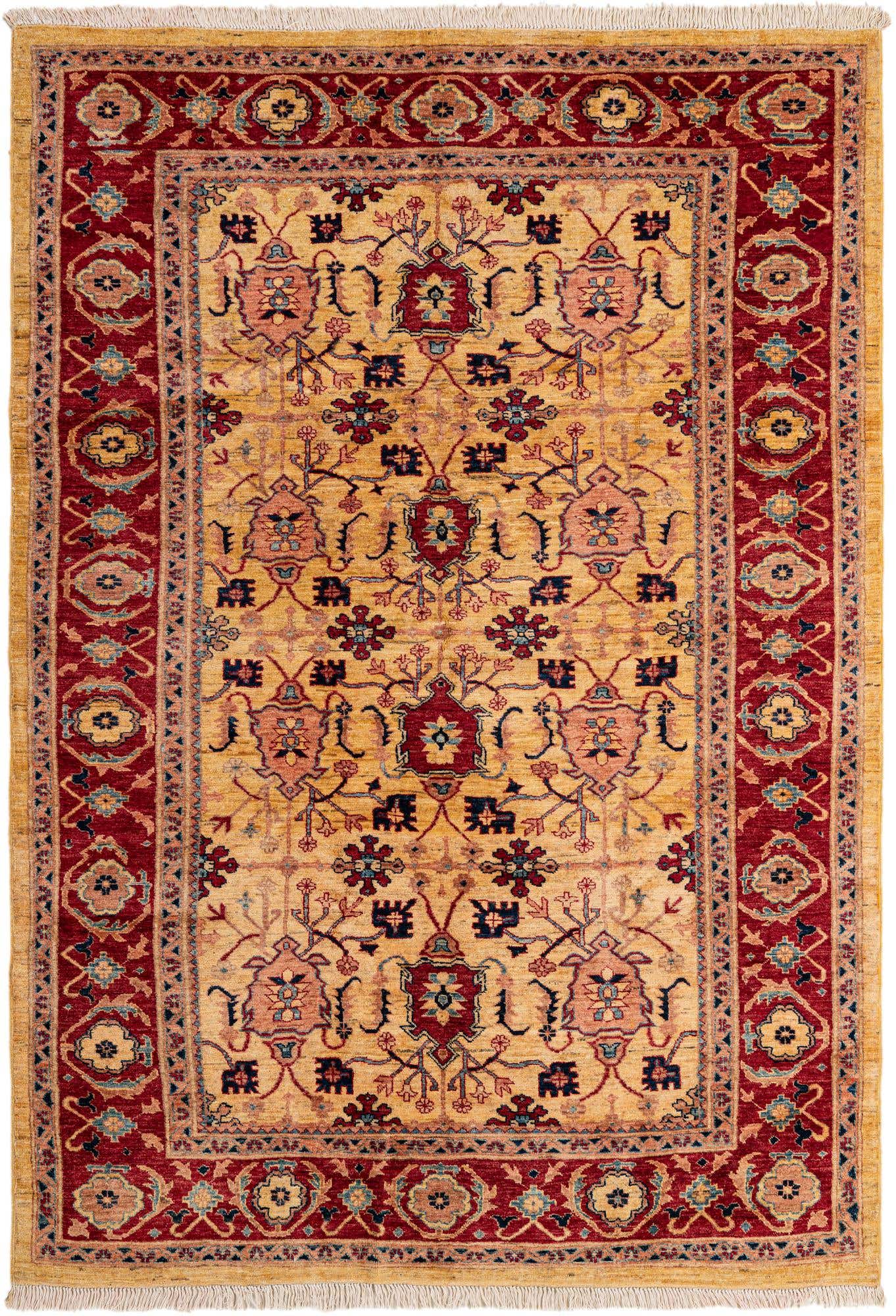 5' 8 x 7' 11 Hand Knotted Ziegler Wool Rug