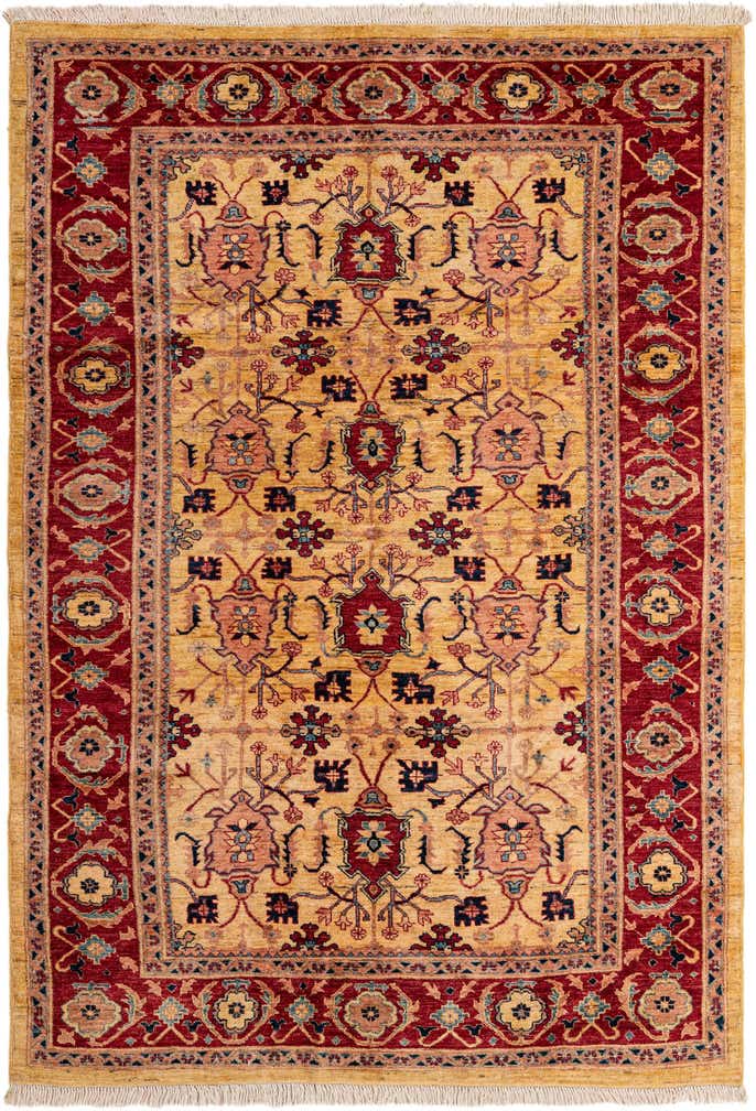5' 8 x 7' 11 Hand Knotted Ziegler Wool Rug