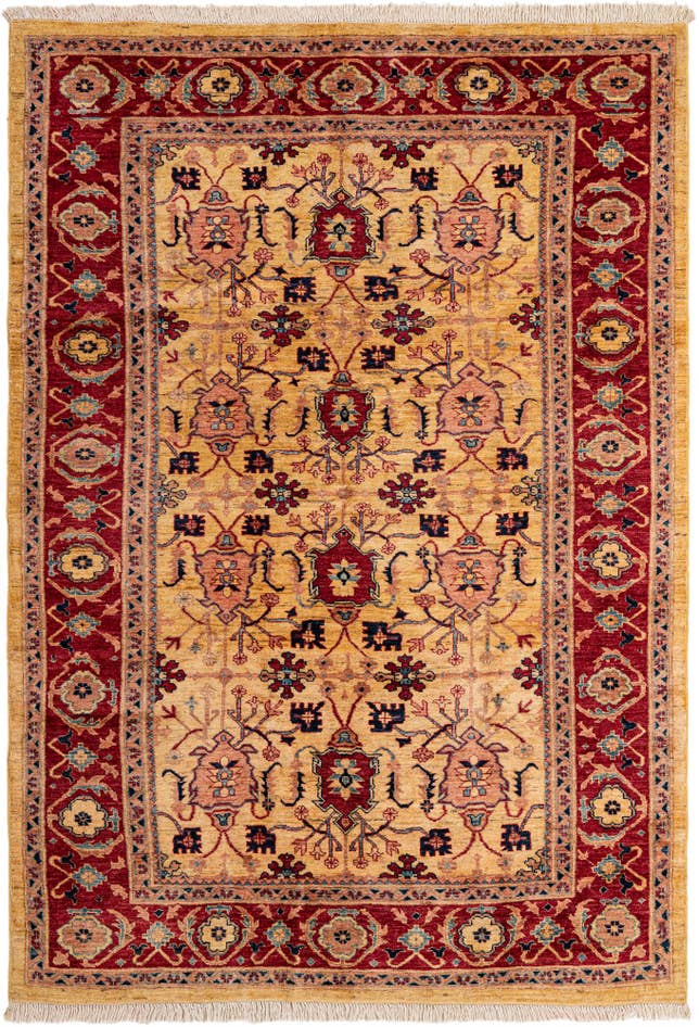 Detail image of 5' 8 x 7' 11 Hand Knotted Ziegler Wool Rug